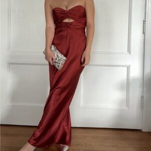 One and Only Collective Satin Gown